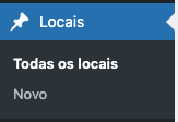 Menu localizado locais