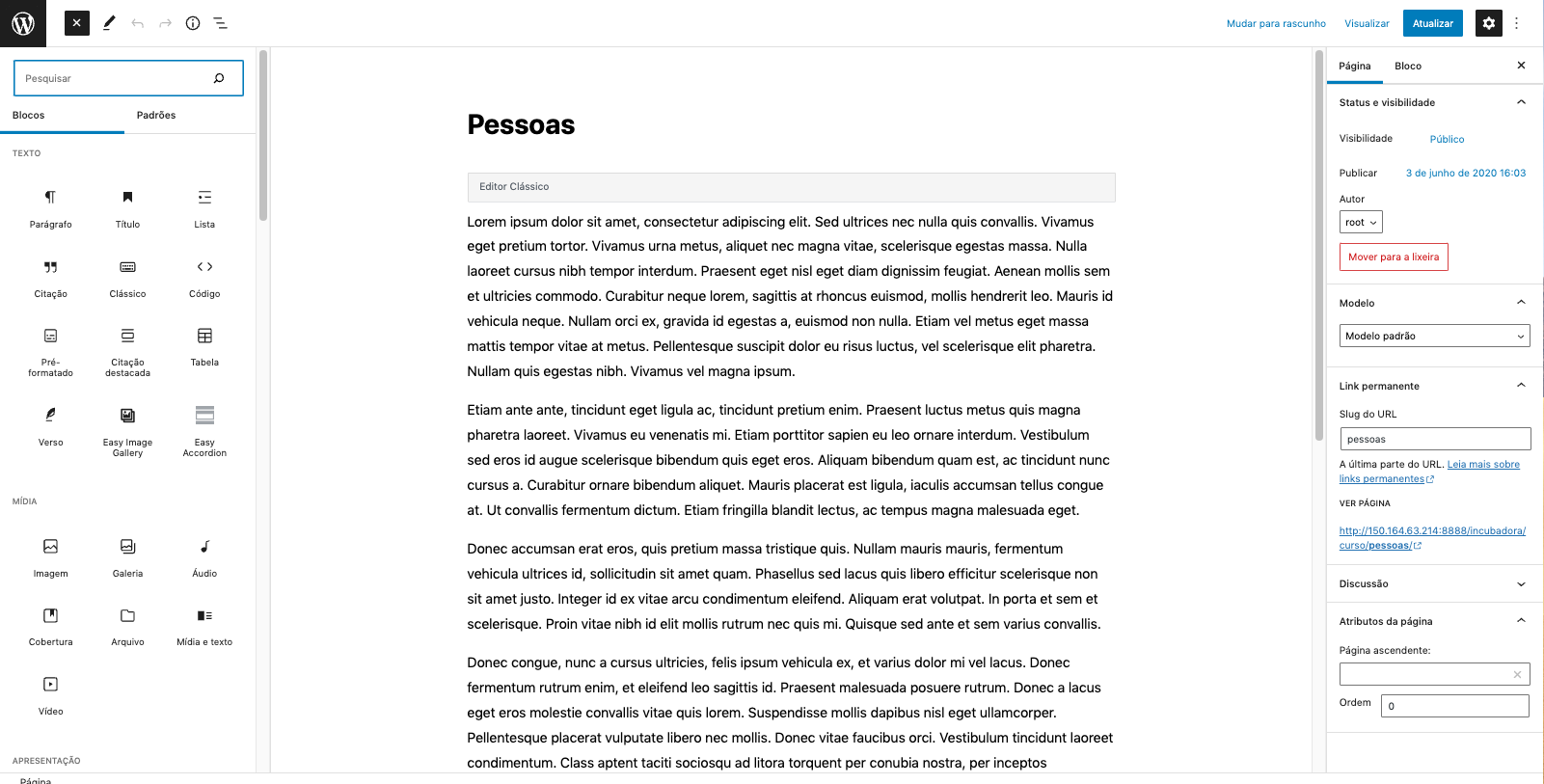 Vis�o geral editar