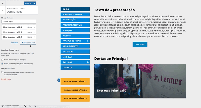 Gif Interface menu r�pido