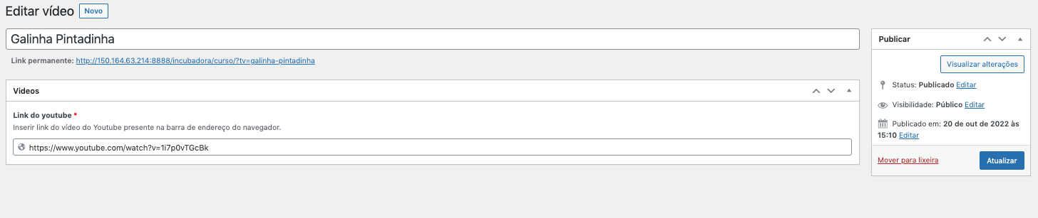 Menu Localizado V�deos