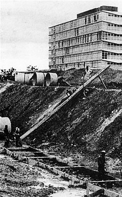 Campus Pampulha em obras (d&eacute;cada de 1960)