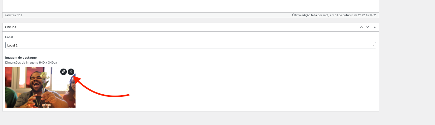 Editar imagem da oficina